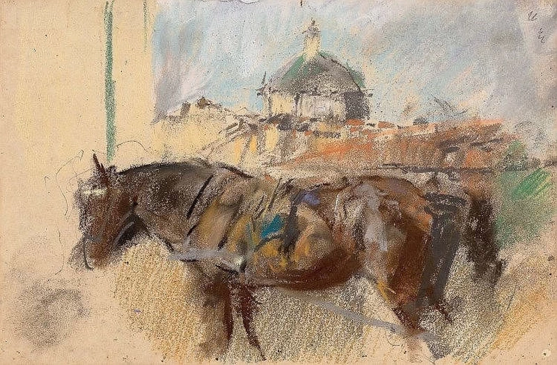 Studio di cavallo e chiesa di San Lorenzo